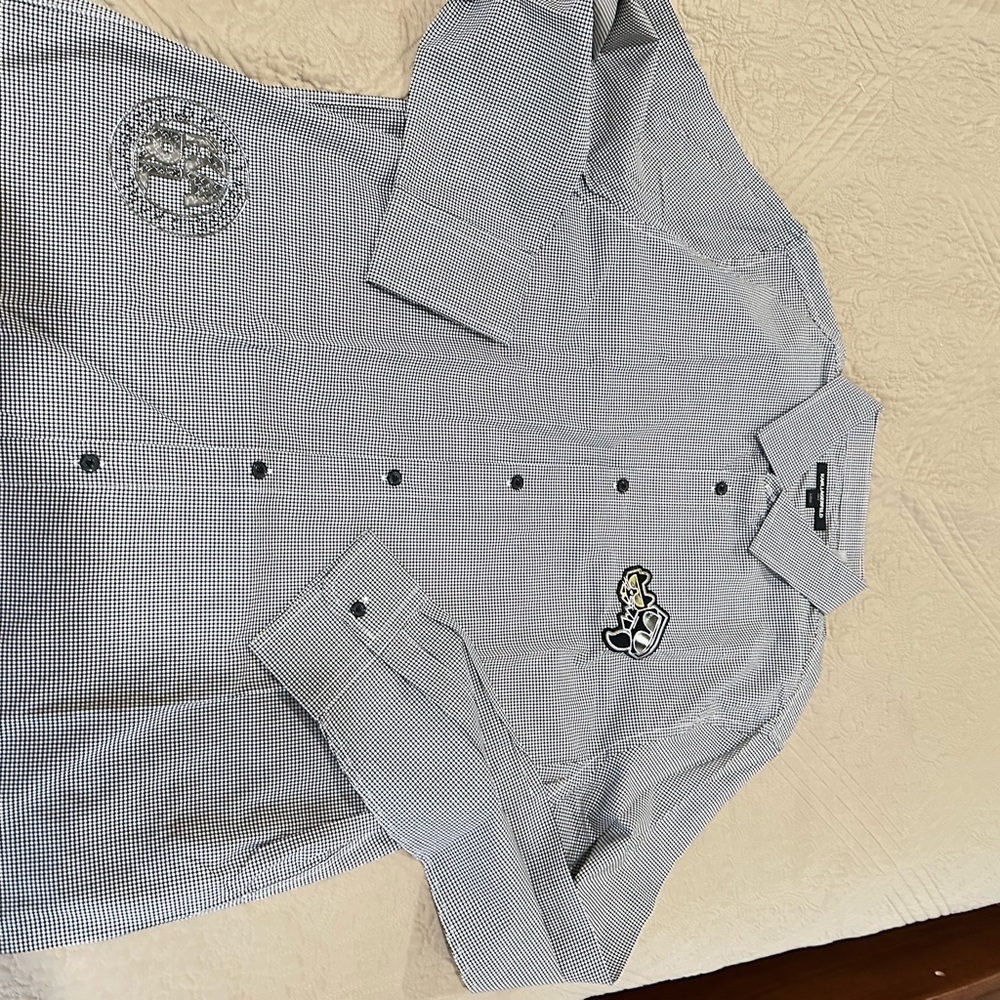Karl Lagerfeld Black and White Checkered Shirt